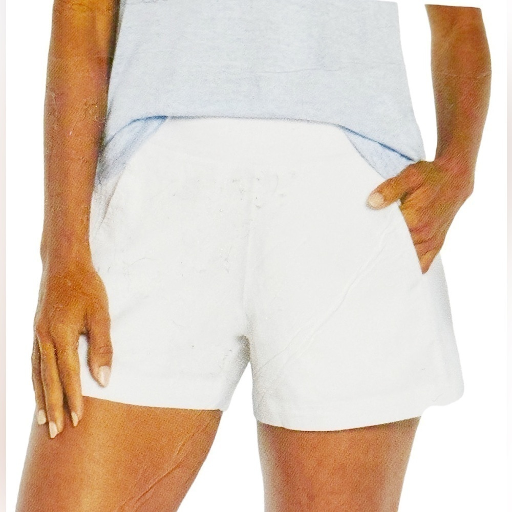 GAP Women's XXL Linen Short Bright White Pull On Pockets High Waist NWT 1607
